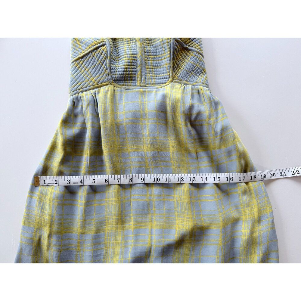 Anthropologie Maple Quilted Pastiche Strapless Bustier 100% Silk Dress Size 4-6 - Picture 10 of 11